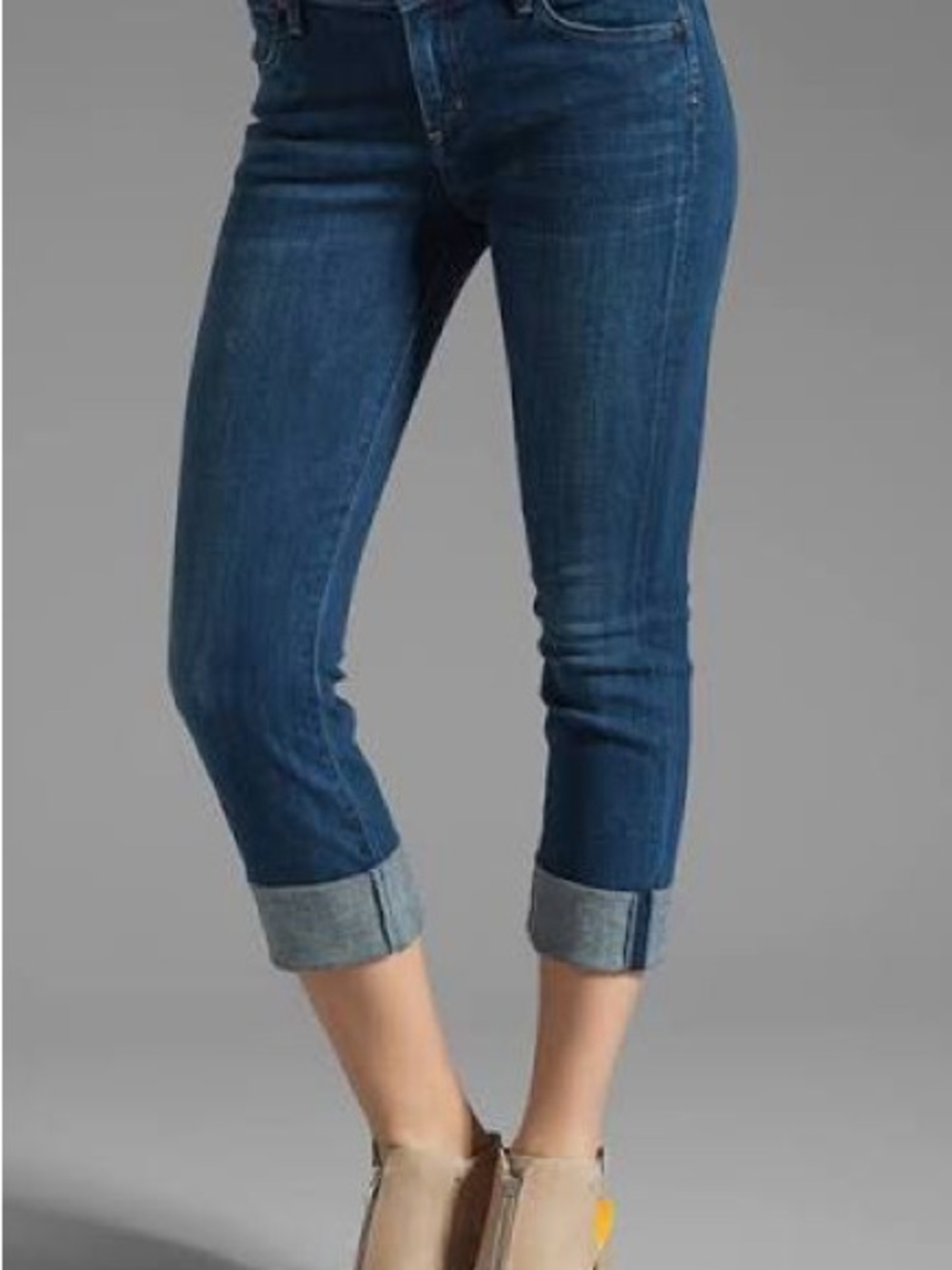Citizens Of Humanity Cropped Cuffed Jeans - Blue